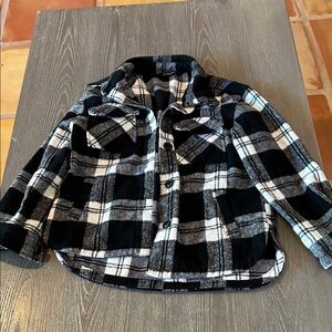 Black and White Plaid Jacket